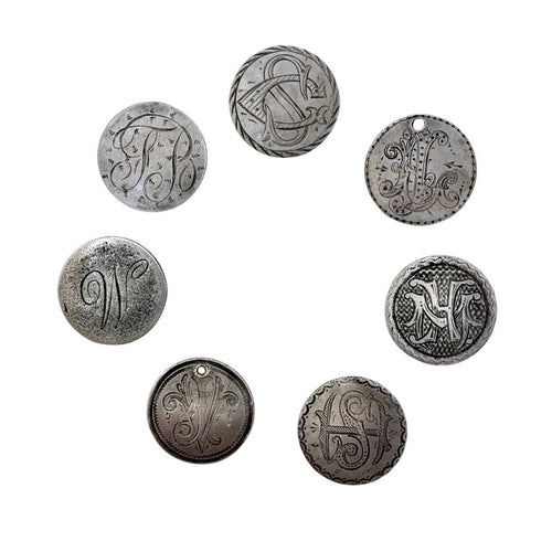 A N T I Q U E // love tokens / 900 silver seated liberty dime Victorian era love tokens