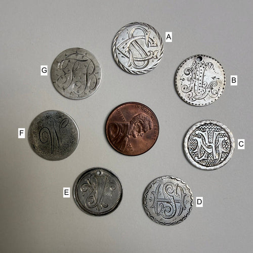 A N T I Q U E // love tokens / 900 silver seated liberty dime Victorian era love tokens