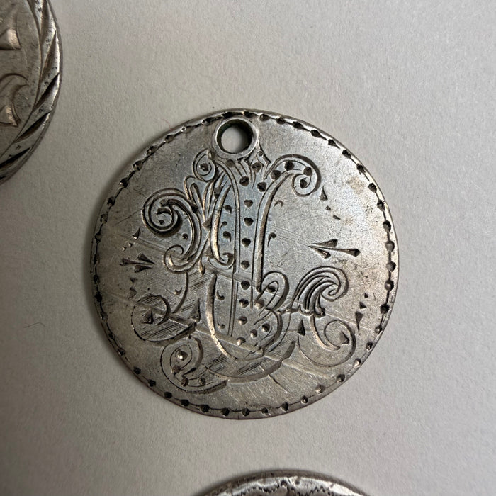 A N T I Q U E // love tokens / 900 silver seated liberty dime Victorian era love tokens