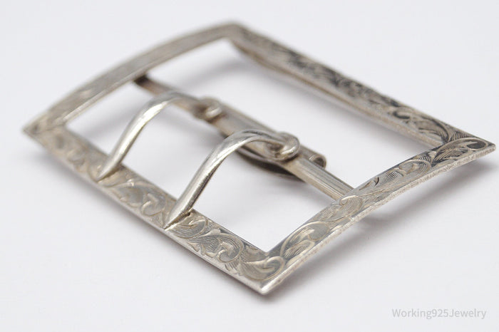 Antique 1907 Sterling Silver Belt Buckle