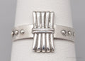 Antique Camp Fire Girls Sterling Silver Ring - Size 7.5 Adjustable