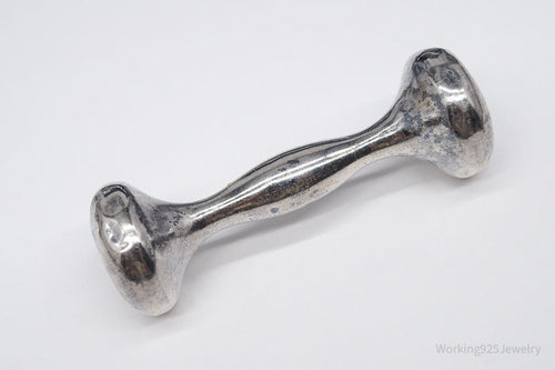 Antique Designer Gorham Large 1827 Sterling Silver Baby Rattle