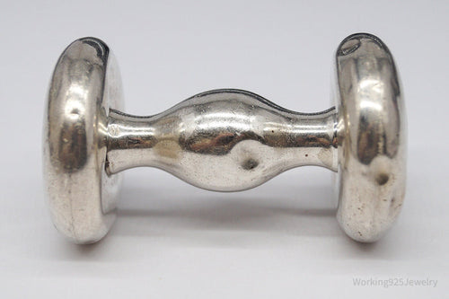 Antique Designer Towle Large Sterling Silver Baby Rattle