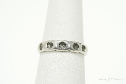 Antique Silver Band Ring - Size 5