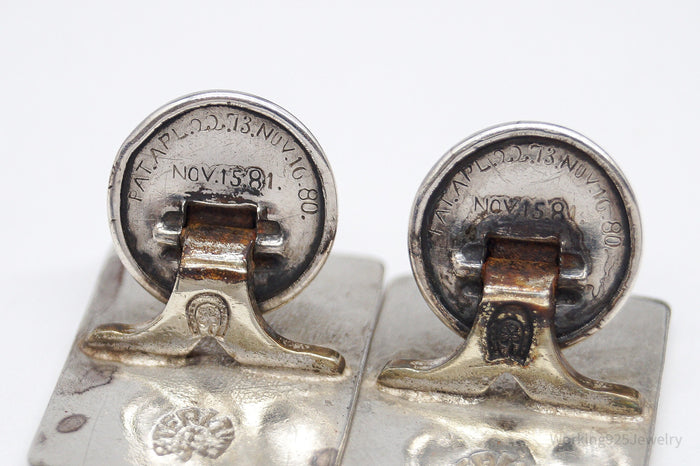 Antique Victorian Era 1800s Woman Sterling Silver Cufflinks