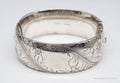 Antique Walter E Hayward Art Nouveau Etched Sterling Silver Bracelet - 7 1/8"