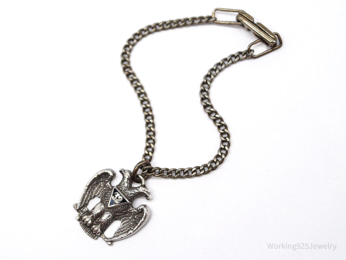 ATQ VTG Scottish Rite 32nd Degree Seattle Masons Sterling Silver Bracelet