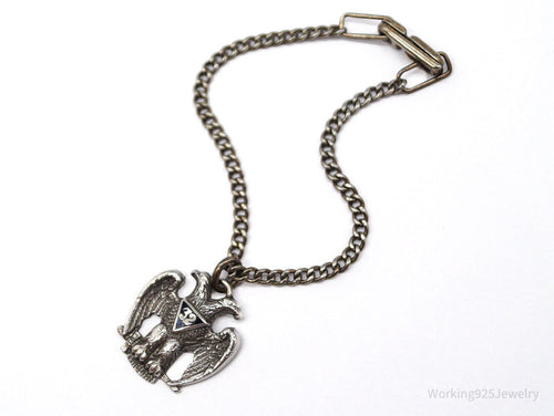 ATQ VTG Scottish Rite 32nd Degree Seattle Masons Sterling Silver Bracelet