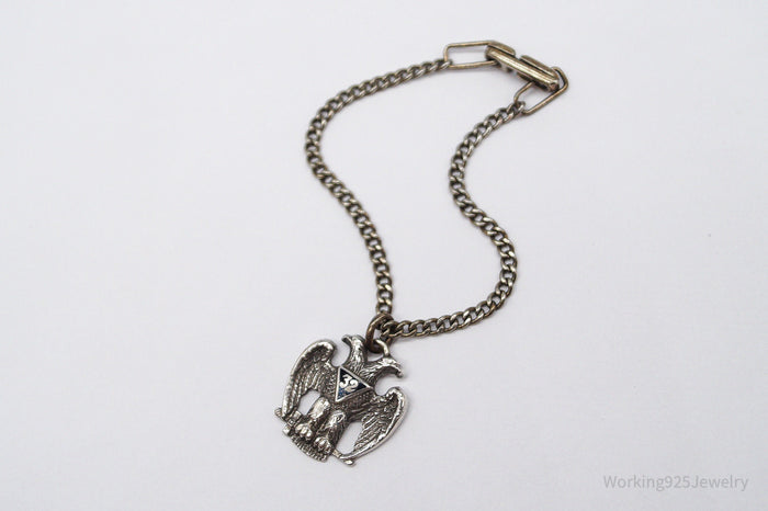 ATQ VTG Scottish Rite 32nd Degree Seattle Masons Sterling Silver Bracelet
