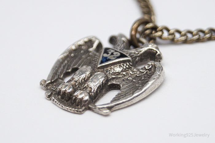 ATQ VTG Scottish Rite 32nd Degree Seattle Masons Sterling Silver Bracelet