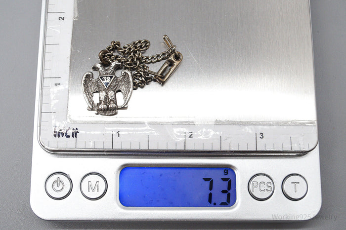 ATQ VTG Scottish Rite 32nd Degree Seattle Masons Sterling Silver Bracelet