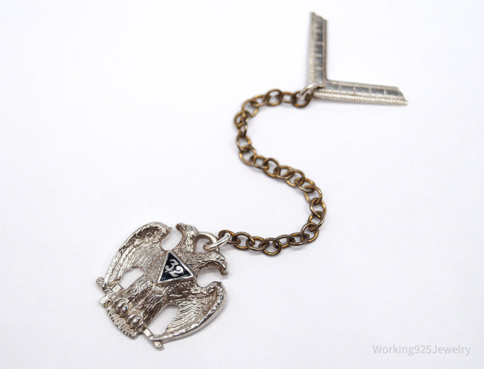 ATQ VTG Scottish Rite 32nd Degree Seattle Masons Sterling Silver Tie Tac