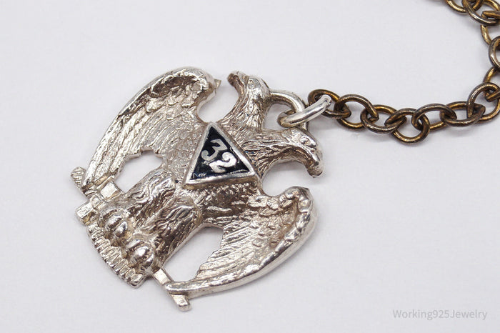 ATQ VTG Scottish Rite 32nd Degree Seattle Masons Sterling Silver Tie Tac
