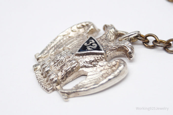 ATQ VTG Scottish Rite 32nd Degree Seattle Masons Sterling Silver Tie Tac