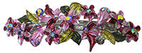 Bella Crystal Flower Barrette Metal French Clip Hair Clip  #YY86800-1
