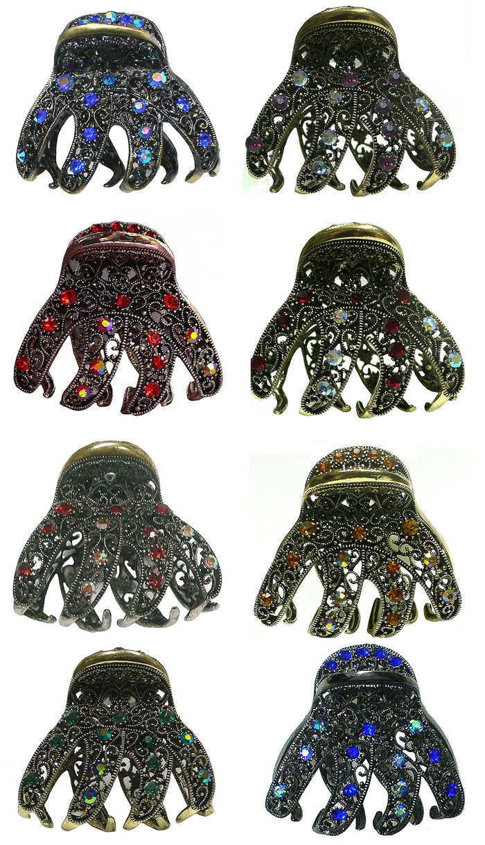 Set of 8 / gSap Ame Siam Red sTopaz gAmber Emer nSap