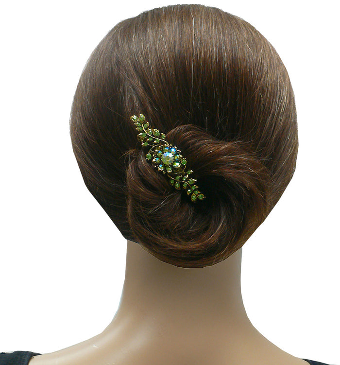 Bella Dozen Pack Med Size Barrettes 1 ea of 12 Shades of Crystals 5A86600-1-D