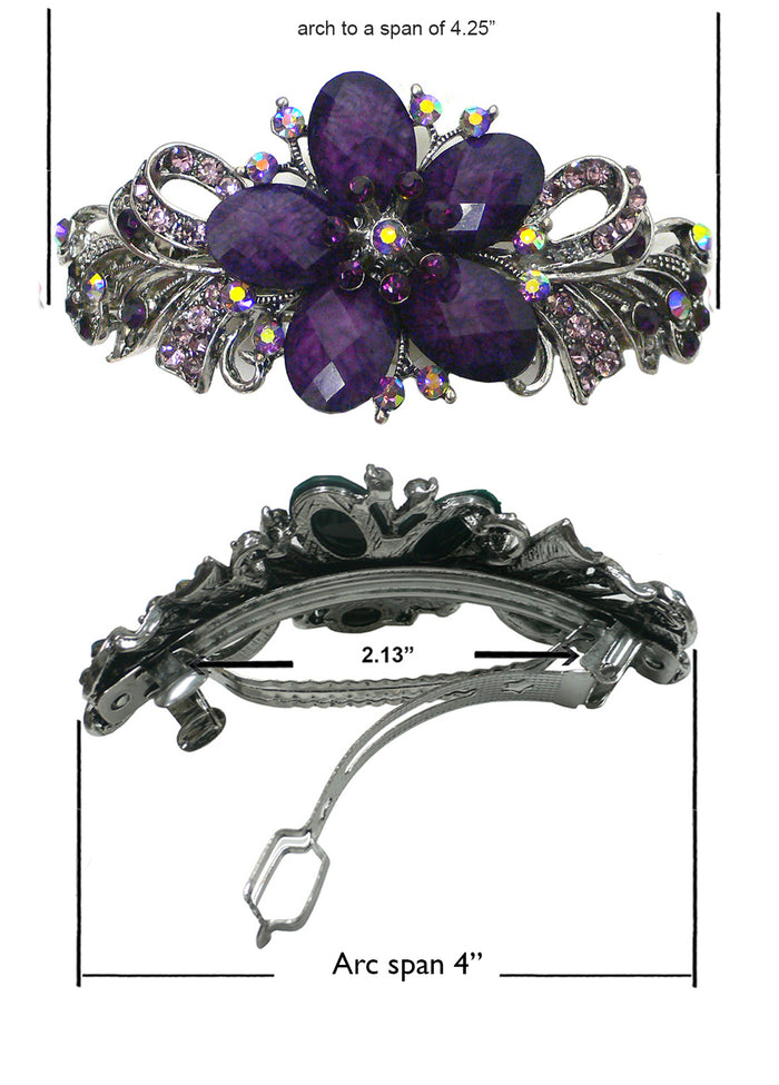 Bella Large Barrette Hair Clip in Stunning Colors U86012-0017
