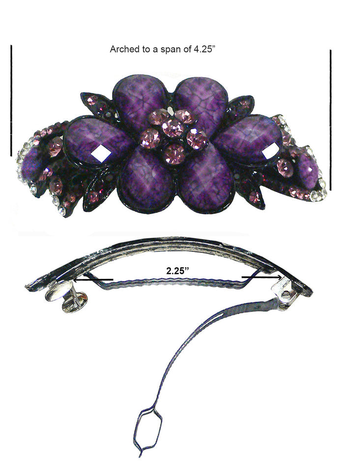 Bella Large Barrette Hair Clip in Stunning Colors U86012-0017