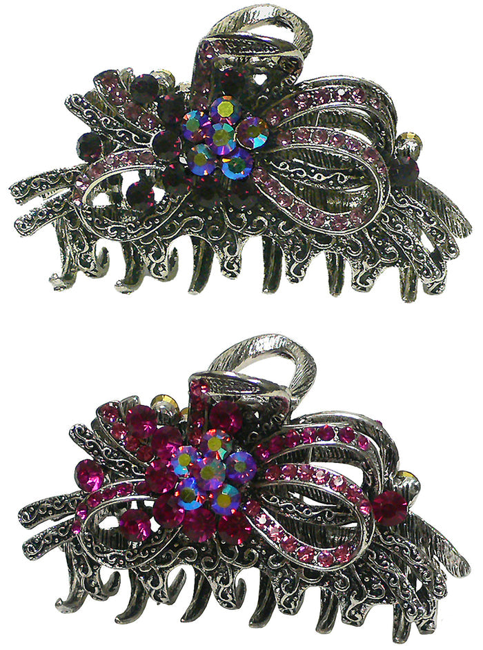 purple and fuchsia / Set of 2