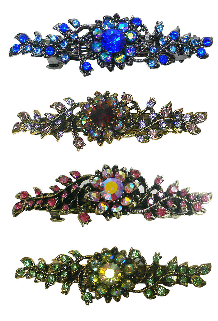 Set of 4 / nickSapphire-Amethyst-Pink-Grn