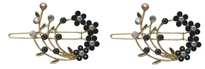 Bella Pair of Hair Barrettes Snap Clips for Thin Hair Young Girls Toddlers U86200-2108pr
