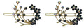 Bella Pair of Hair Barrettes Snap Clips for Thin Hair Young Girls Toddlers U86200-2108pr