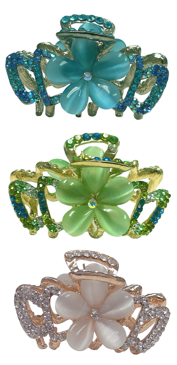 Set of 3 / Aqua Green Creme