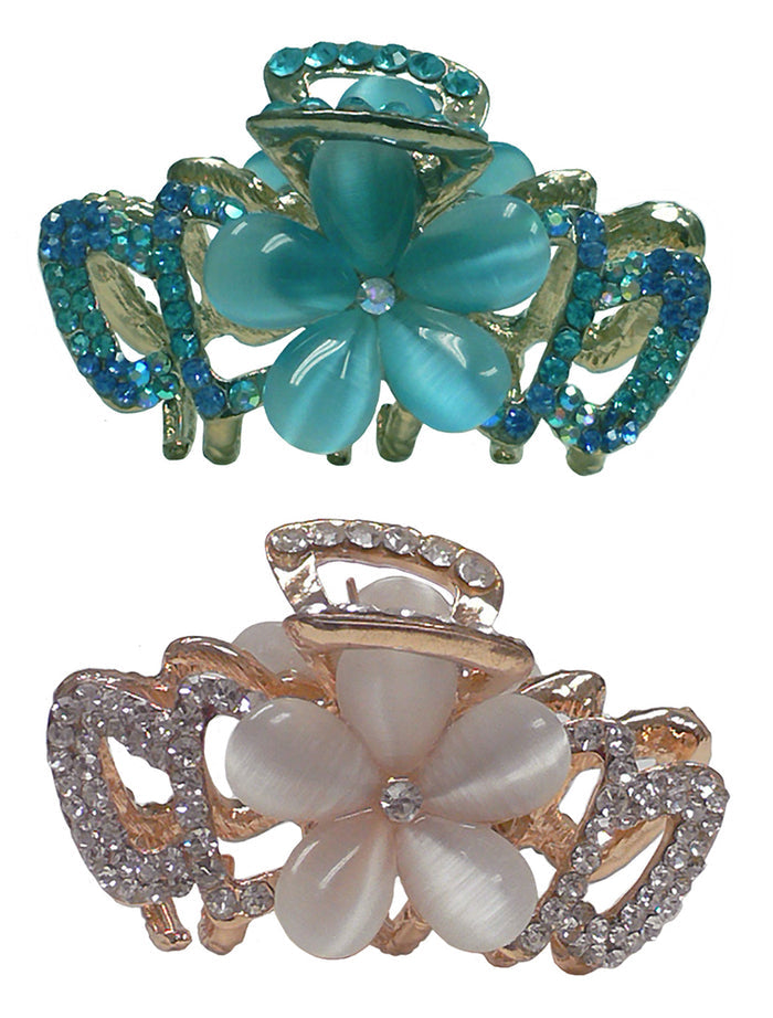Set of 2 / Creme/Aqua