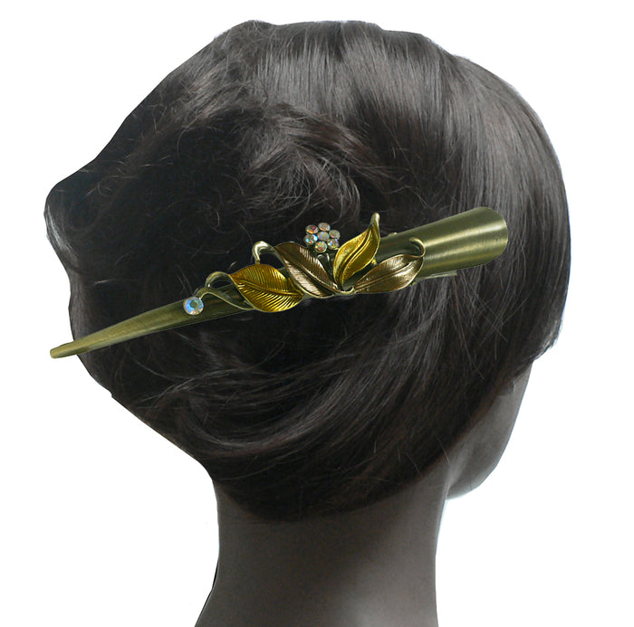 Bella Set of 4 Flower Alligator Clips Beakclips Duckbill Hairclips YY86155-1-4