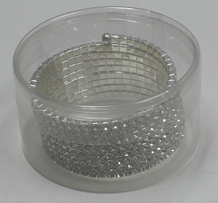 BFJ presents Brand JCGY Crystal Spiral Bracelet 8 Strands of Crystal Spirals for Bridal,  Parties 5614gs