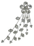 Bridal Comb Silvery Trim Crystal White Stones SH8630900-1