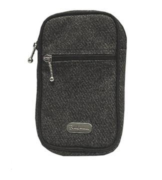 Clip-On Bag for cell phone, glasses #47001 Gray Tweed