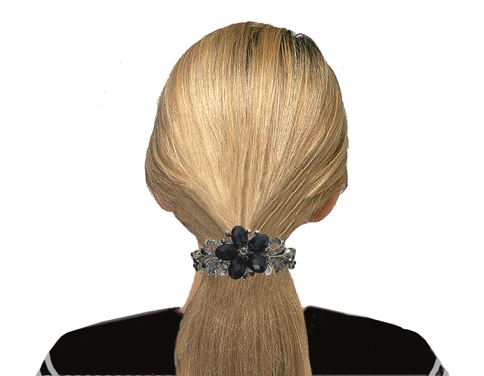 Combo Set of 2 2 Gorgeous Barrettes in 2 Unique Styles for Thick Hair 0052/010-3-2