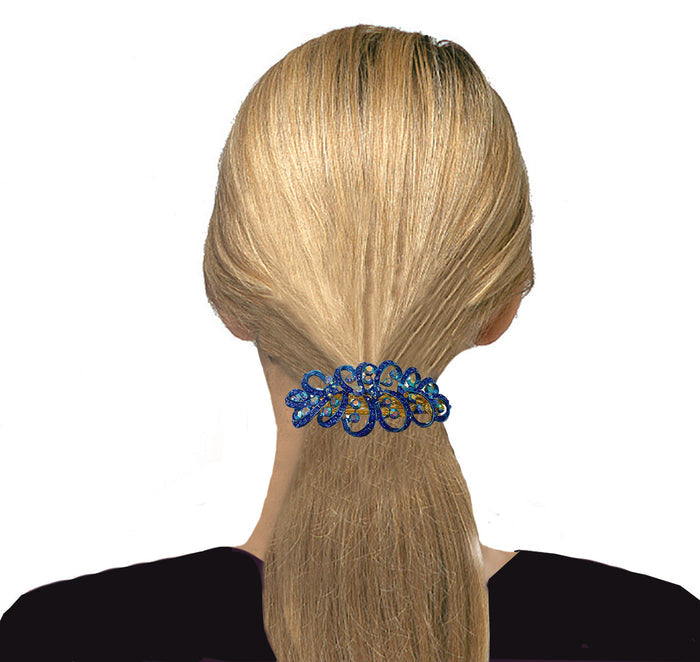 Combo Set of 4 4 Gorgeous Barrettes in 2 to 4 Unique Styles for Thick Hair 0052/17-4-