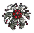 Crystal Fllower Spray Brooch   #5A84750-4