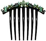 Crystal Flower Comb #86345CO