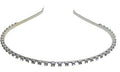 Crystal Headband silver tone plating #AD86451-9002s