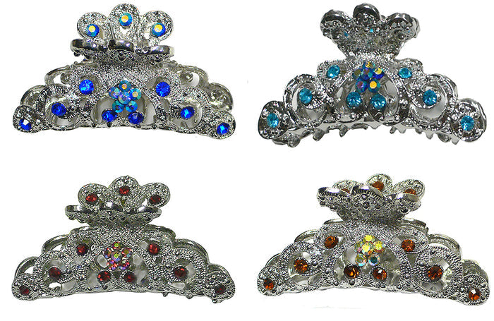 Sapphire SiamRed Aquamarine Smoke Topaz / Set of 4
