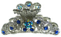 Crystal Metal Jaw Clip Silver Tone Hair Claw GL86480-HB5