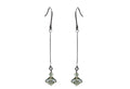 Dainty Dangle Chandelier Earrings, Zircon Natural Stone YX89700-1