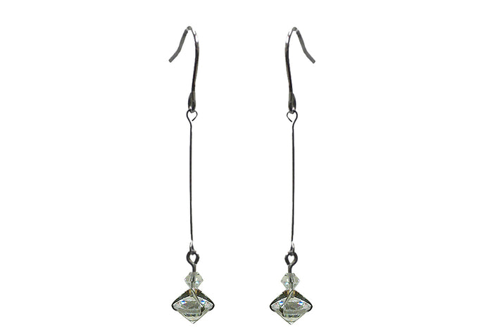 Dainty Dangle Chandelier Earrings, Zircon Natural Stone YX89700-1