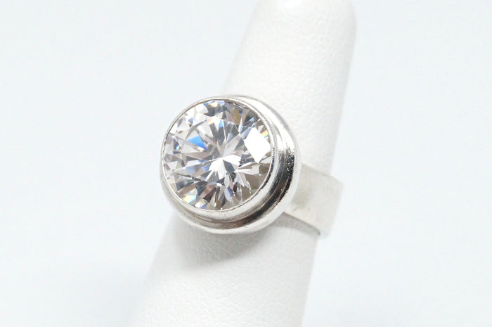 Designer Claudia Agudelo "Ex EX" Collection Large Gem Sterling Statement Ring