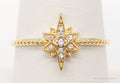 Designer Cubic Zirconia 14K-Gold Plated Sterling Silver Ring SZ 7
