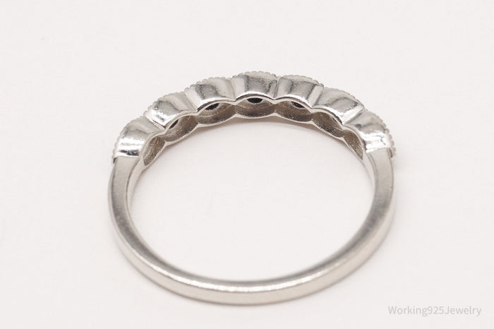 Designer DK Black Spinel Rhodium Over Sterling Silver Ring - Size 7