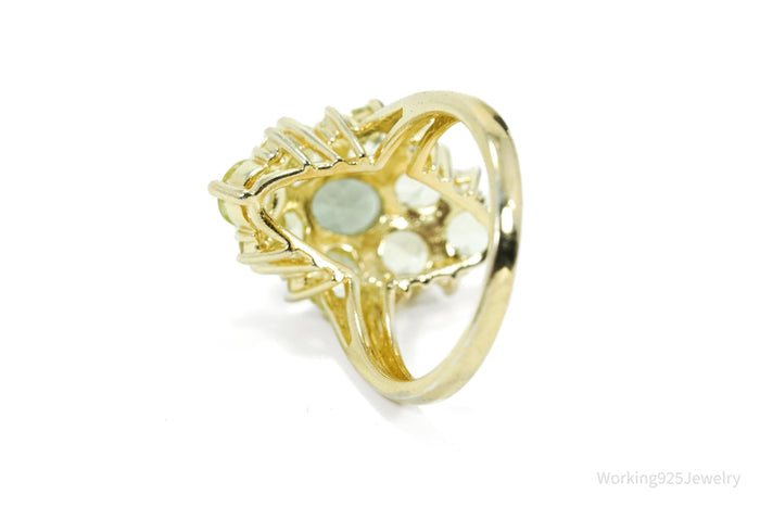 Designer Ross Simons Green Spinel Gold Over Sterling Silver Ring - Size 9