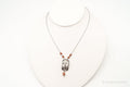 Designer Silpada Goldstone Hammered Sterling Silver Necklace