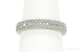 Designer SLNY Cubic Zirconia Sterling Silver Band Ring - Size 7