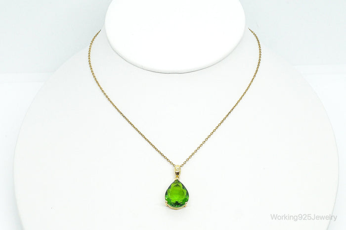 Designer STAUER Period Gold Vermeil Sterling Silver Necklace