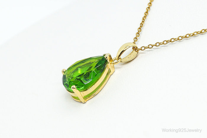 Designer STAUER Period Gold Vermeil Sterling Silver Necklace